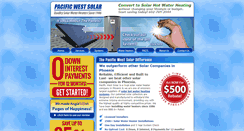 Desktop Screenshot of pacificwestsolar.com